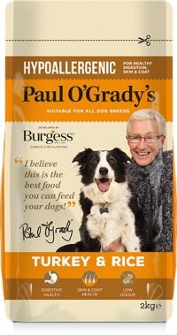 Paul O'Grady's Hypoallergenic Turkey & Rice Dry Dog Food - 2kg